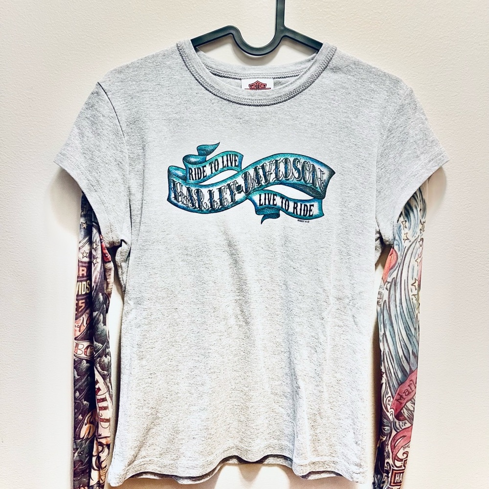 Brighton Gray Long Sleeve Tee with Graphic